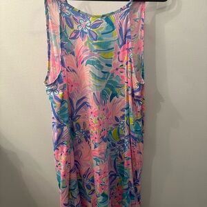 Lilly Pulitzer Pink and Blue Floral Dress